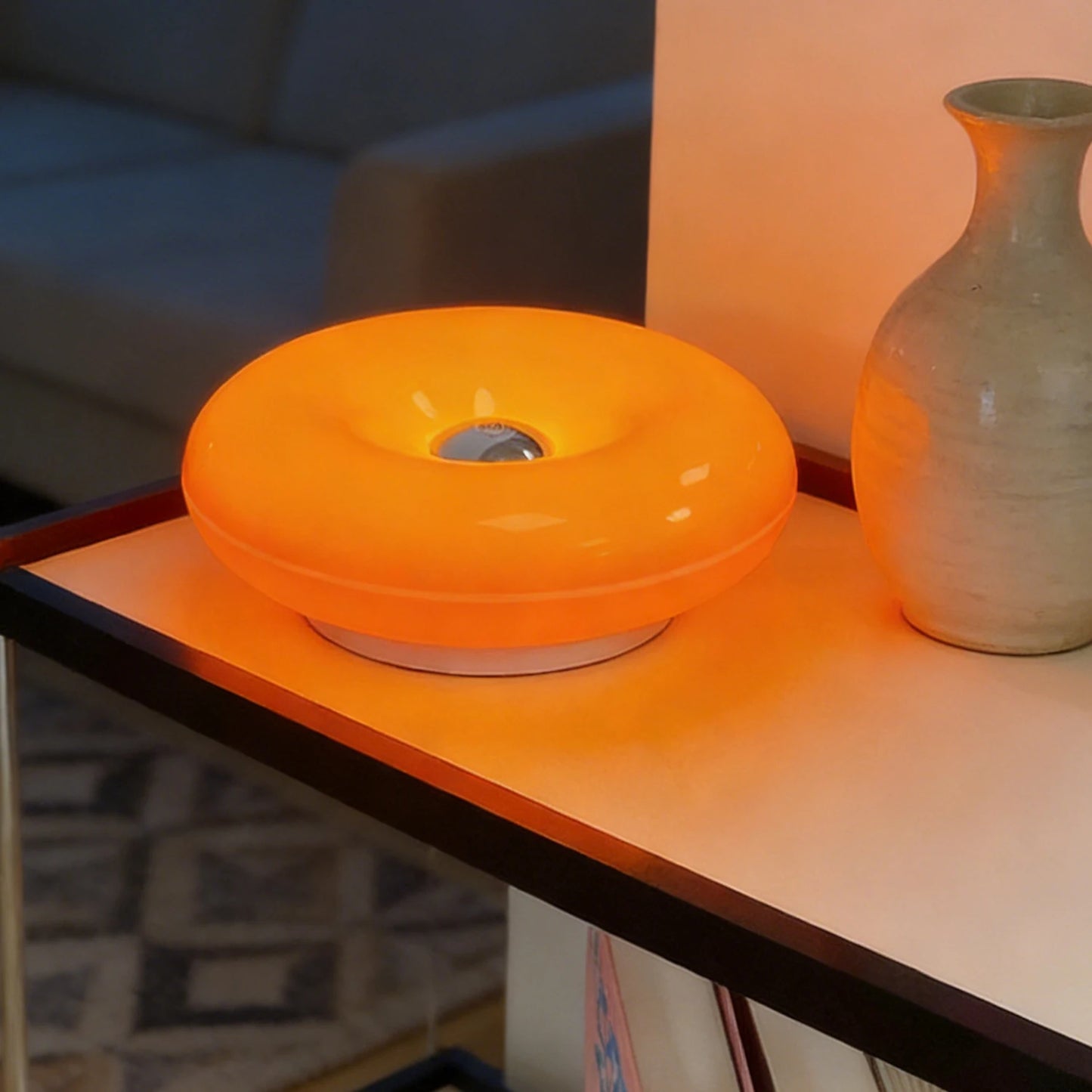 LED Table Lamp Donut Shape Dimmable Night Light