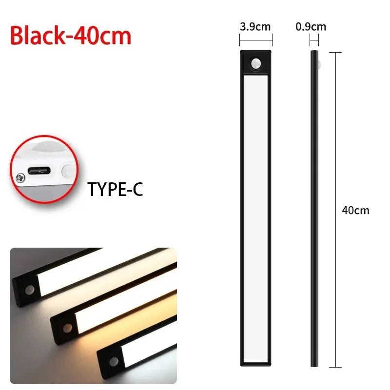 LED Motion Sensor Light USB Rechargeable Under Cabinet Light