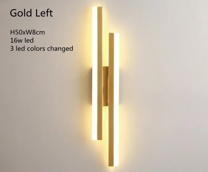LED Wall Sconce Lighting Dimmable Acrylic Wall Lamp