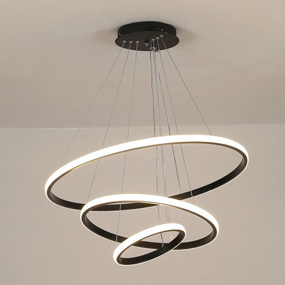 Ring Pendant Light 3 Ring Modern Hanging Lamp