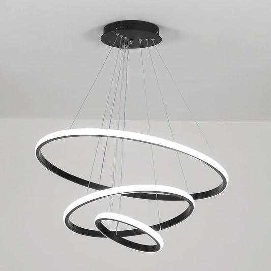 Ring Pendant Light 3 Ring Modern Hanging Lamp