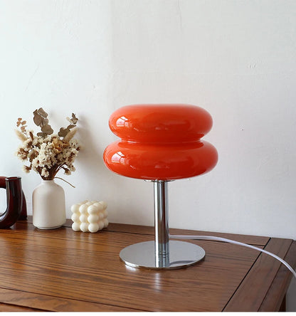 Glass Table Lamp Macaron LED Bedside Light