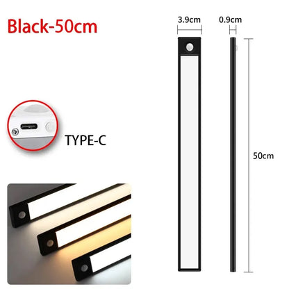 LED Motion Sensor Light USB Rechargeable Under Cabinet Light