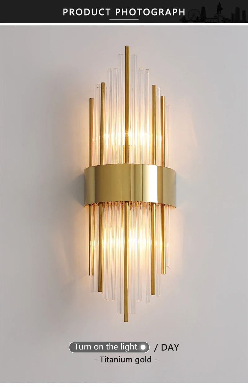 Crystal Wall Sconce LED Wall Lamp
