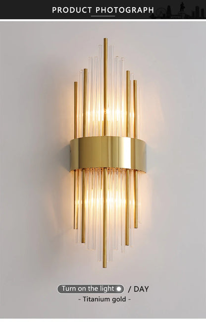 Crystal Wall Sconce LED Wall Lamp