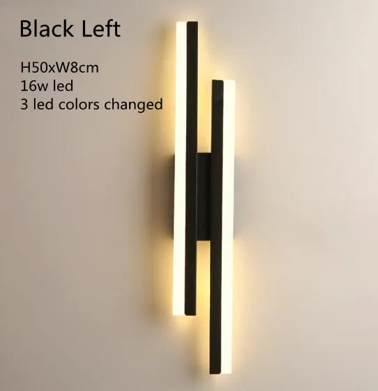 LED Wall Sconce Lighting Dimmable Acrylic Wall Lamp
