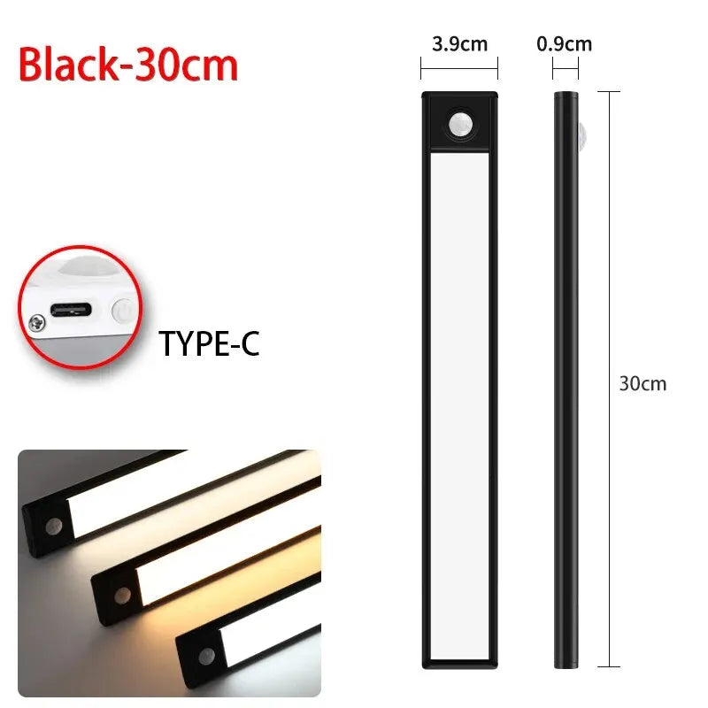 LED Motion Sensor Light USB Rechargeable Under Cabinet Light