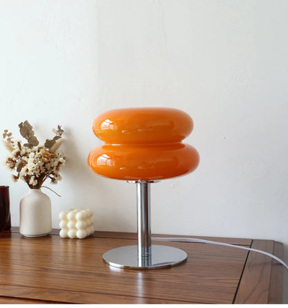 Glass Table Lamp Macaron LED Bedside Light