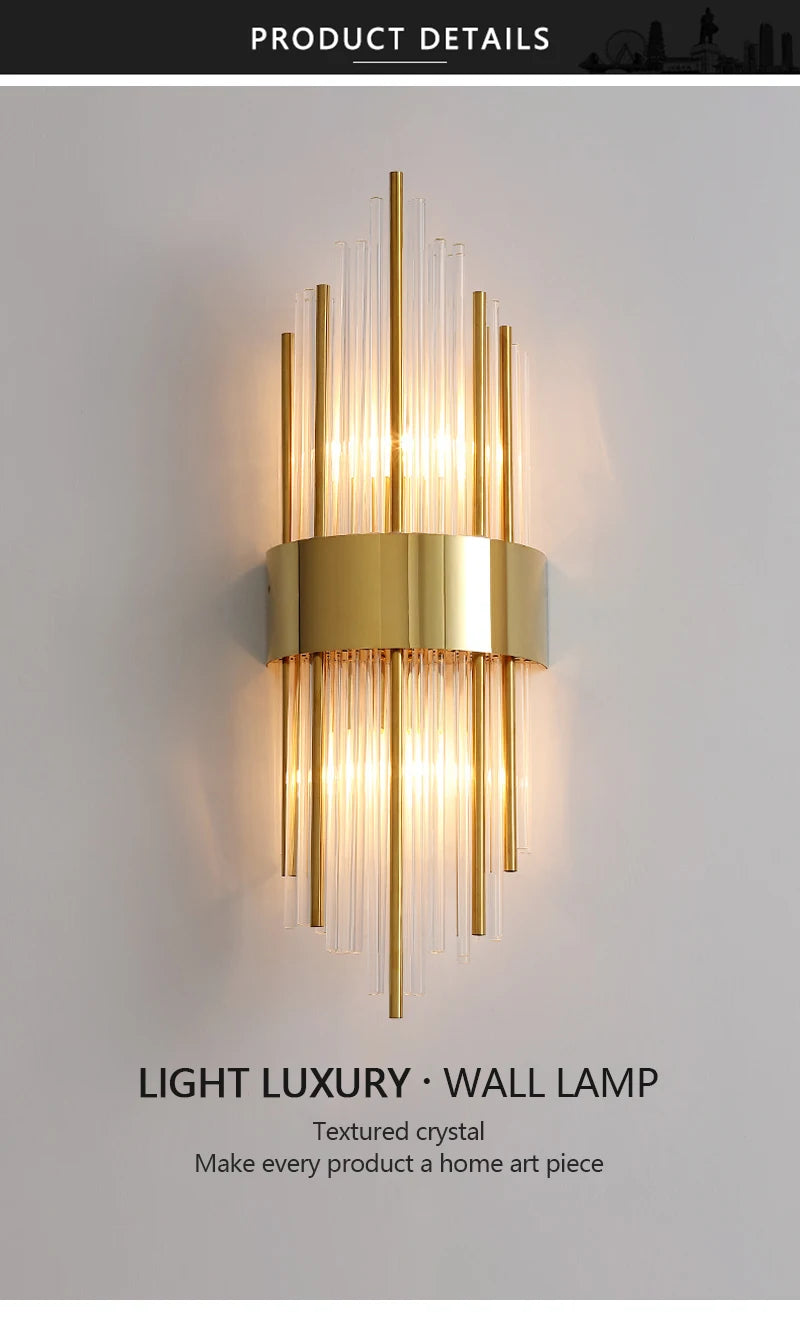 Crystal Wall Sconce LED Wall Lamp