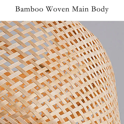Bamboo Pendant Light Handwoven Hanging Lamp