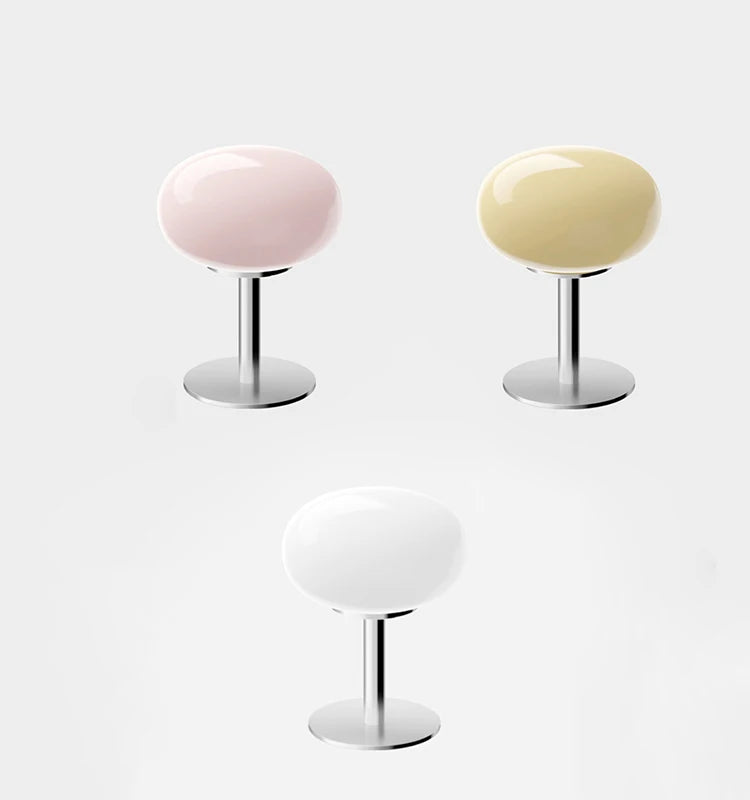 Glass Table Lamp Macaron LED Bedside Light