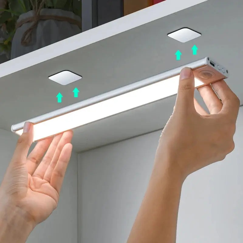 LED Motion Sensor Light USB Rechargeable Under Cabinet Light