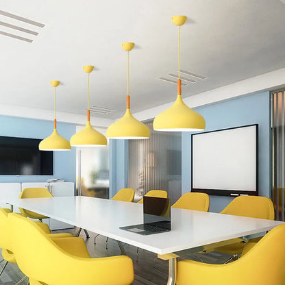 Modern Macaron Pendant Light LED Hanging Lamp