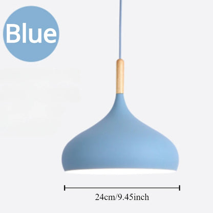 Modern Macaron Pendant Light LED Hanging Lamp