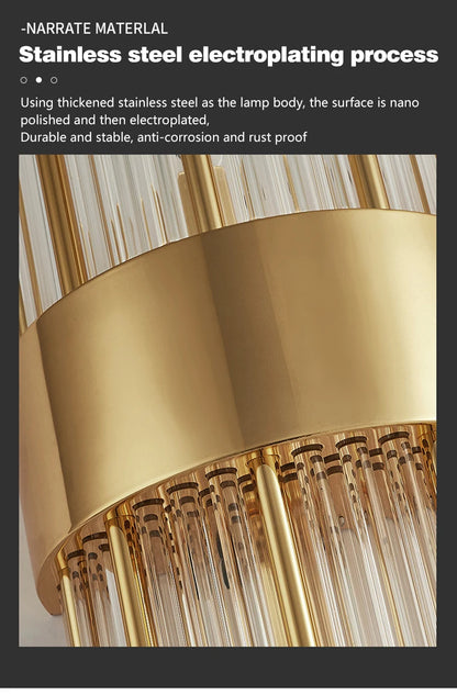 Crystal Wall Sconce LED Wall Lamp