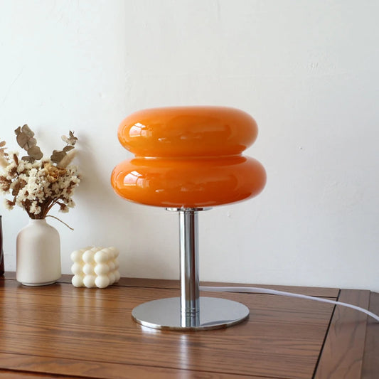 Glass Table Lamp Macaron LED Bedside Light