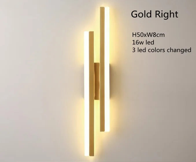 LED Wall Sconce Lighting Dimmable Acrylic Wall Lamp