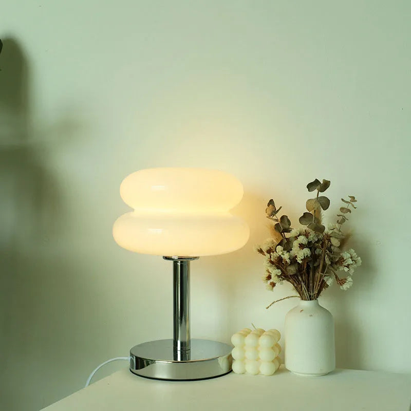 Glass Table Lamp Macaron LED Bedside Light