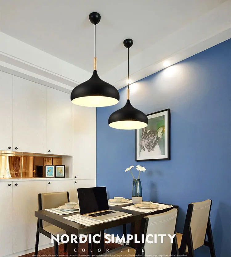 Modern Macaron Pendant Light LED Hanging Lamp