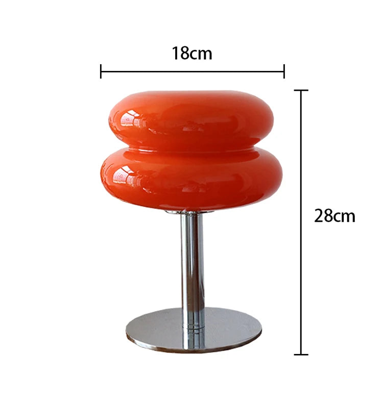 Glass Table Lamp Macaron LED Bedside Light