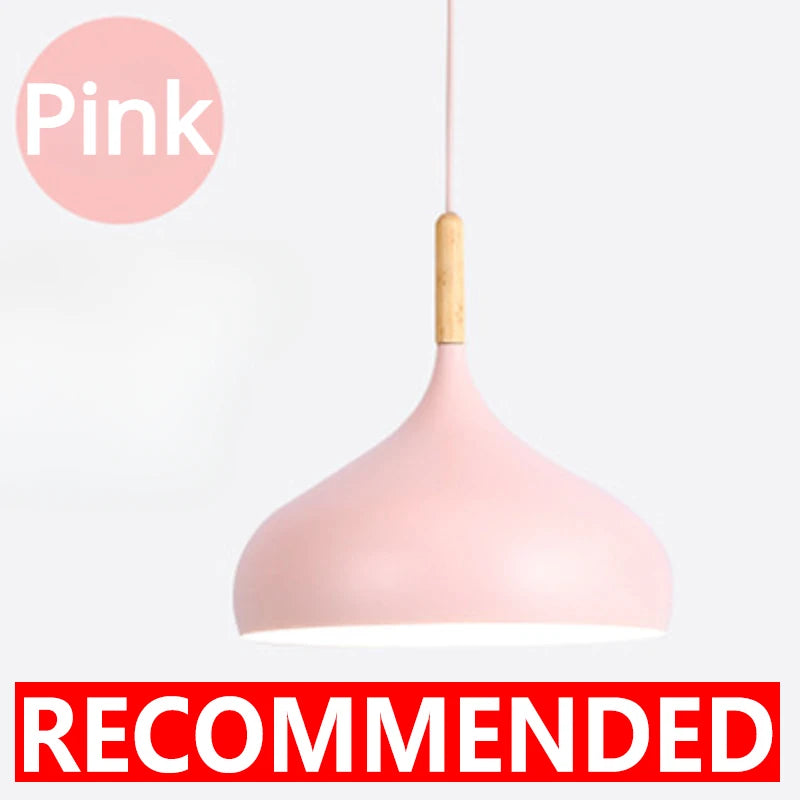 Modern Macaron Pendant Light LED Hanging Lamp