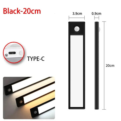LED Motion Sensor Light USB Rechargeable Under Cabinet Light