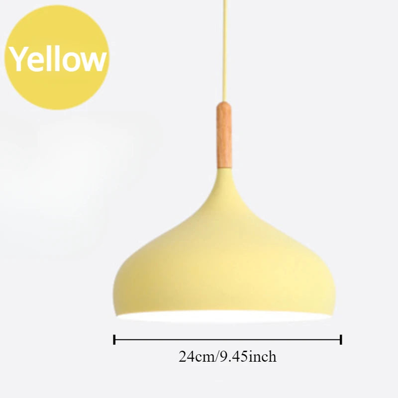Modern Macaron Pendant Light LED Hanging Lamp