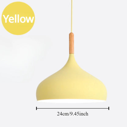 Modern Macaron Pendant Light LED Hanging Lamp