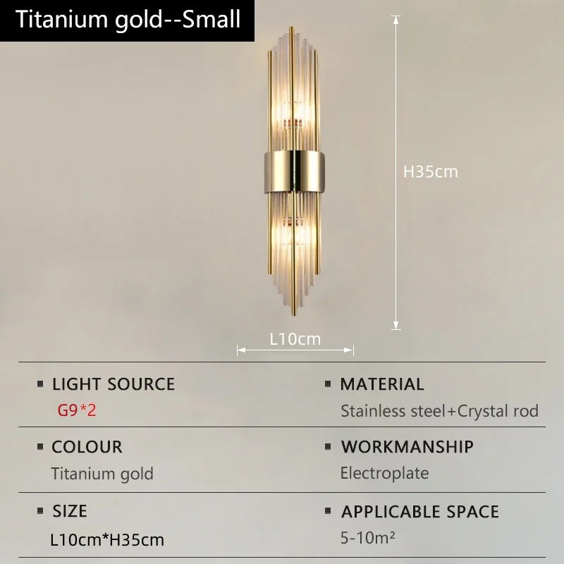 Crystal Wall Sconce LED Wall Lamp
