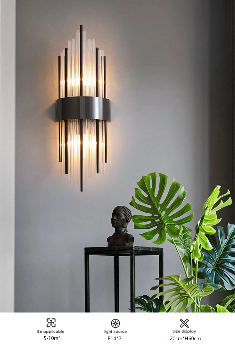 Crystal Wall Sconce LED Wall Lamp
