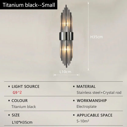 Crystal Wall Sconce LED Wall Lamp