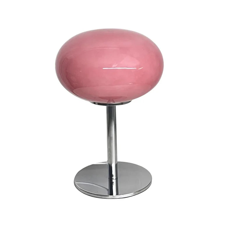 Glass Table Lamp Macaron LED Bedside Light