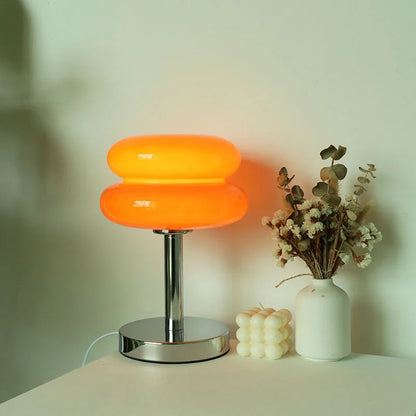 Glass Table Lamp Macaron LED Bedside Light