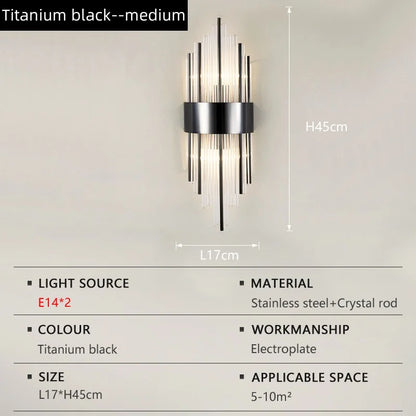 Crystal Wall Sconce LED Wall Lamp