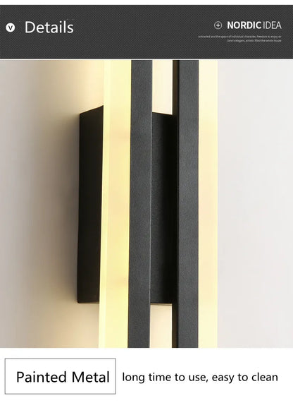 LED Wall Sconce Lighting Dimmable Acrylic Wall Lamp