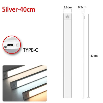 LED Motion Sensor Light USB Rechargeable Under Cabinet Light