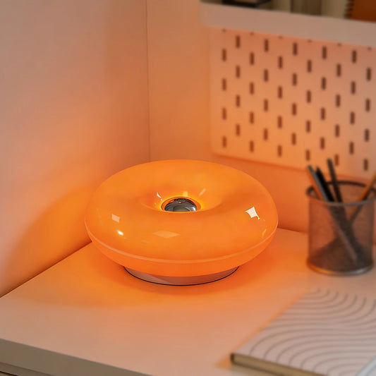 LED Table Lamp Donut Shape Dimmable Night Light