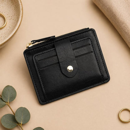 Slim Leather Card Holder Wallet