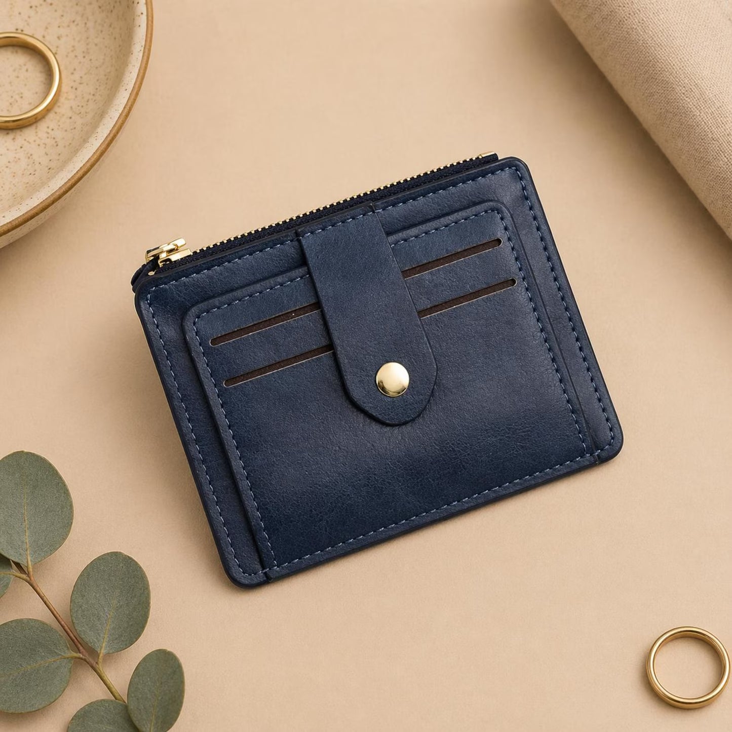 Slim Leather Card Holder Wallet