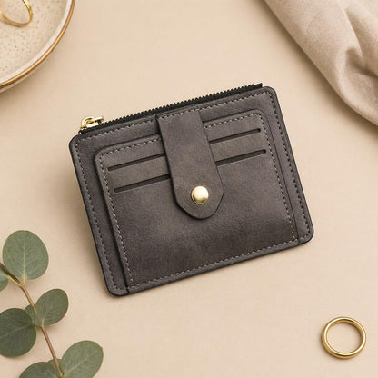 Slim Leather Card Holder Wallet