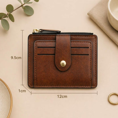 Slim Leather Card Holder Wallet