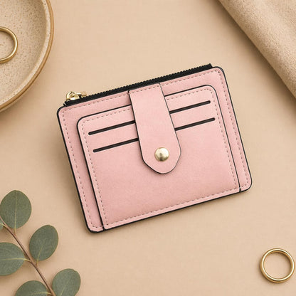 Slim Leather Card Holder Wallet