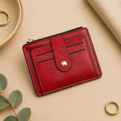 Slim Leather Card Holder Wallet
